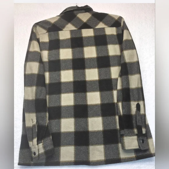 Lifted Research Group LRG Plaid Fleece Shirt Jacket – Size L - Picture 4 of 10